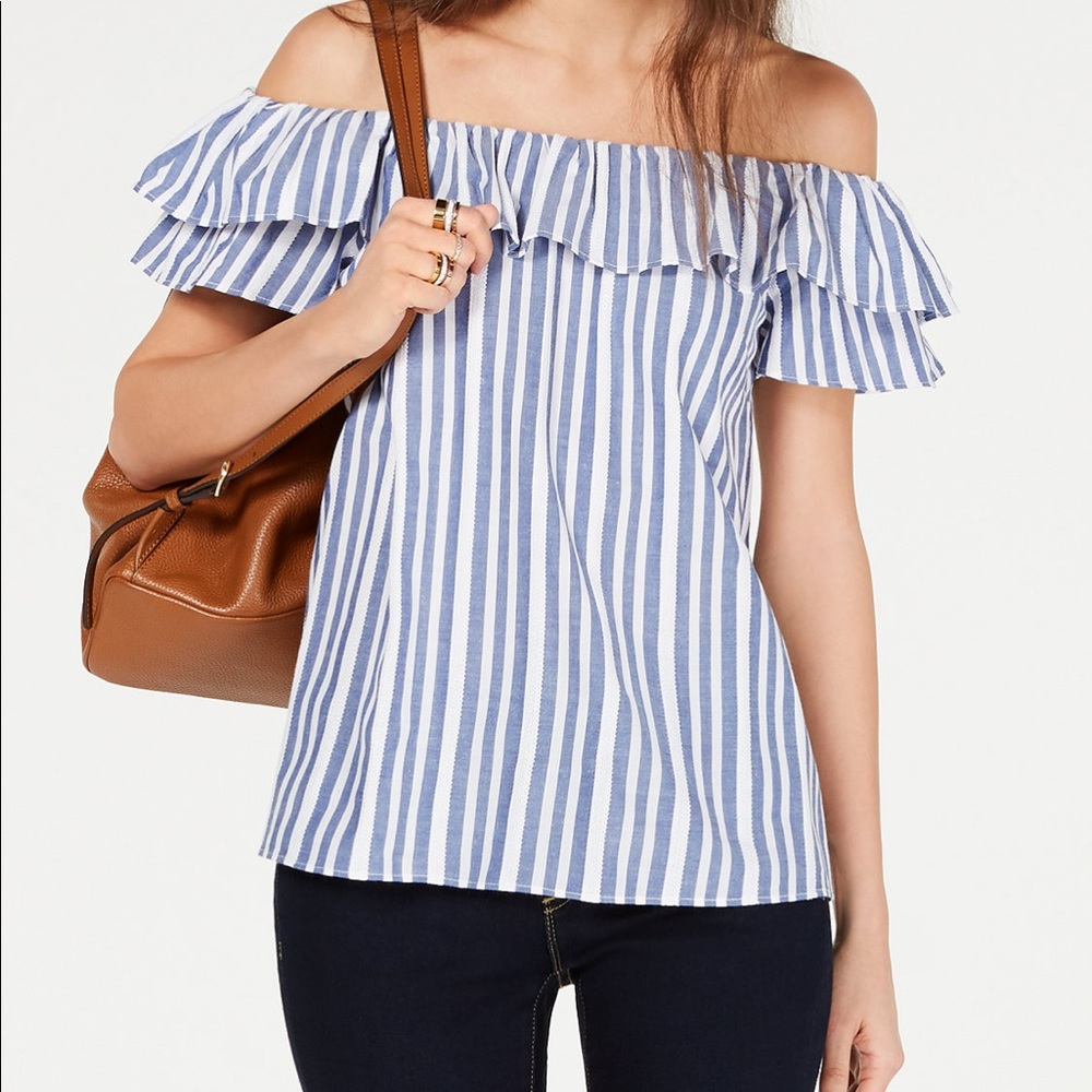MICHAEL Michael Kors Off-The-Shoulder Top | XL